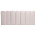 Ver imagem 3 de Cabeceira Casal Kit 7 Placas Modelo Nuvem - Courino Marfim / Off White