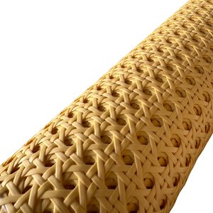 Palhinha Indiana Fibra Sintética Assento Rattan Sextavado 1,00m X 50cm