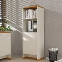 Ver imagem 2 de Armário Alto 2 Prateleiras Tampo Mdp 25mm Berlin - Vianossa