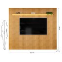 Ver imagem 3 de Painel para TV Trento 275 Ripado Cedro com LED-DJ Móveis