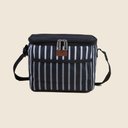 Ver imagem 1 de Bolsa Térmica Listrada Preto 5l - A\casa