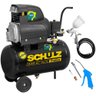 Compressor de Ar de Pistão 2,0 Hp 25 Litros 8,6 Pés Pratiko Csi 8,6|25 Schulz + Kit - 1