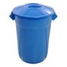 Lixeira Cesto Balde com Tampa 100 Litros Azul Jsn - 1