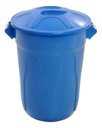 Ver imagem 1 de Lixeira Cesto Balde com Tampa 100 Litros Azul Jsn