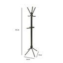 Ver imagem 2 de Cabideiro de Chão Para Roupas Casa Quarto Escritório Moderno 8 Ganchos Cabides Mancebo Preto