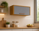 Ver imagem 1 de Armário Geladeira 1 Porta Dália - Cinamomo/Cinza- Cucina