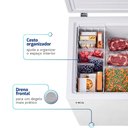 Ver imagem 6 de Freezer e Conservador Horizontal Hq 315 Litros Degelo Manual Branco Hq-315CFLH