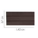 Ver imagem 2 de Painel Cabeceira Estofada Argentina 140cm Cama Box Casal Corino Marrom- Mabe Magazine