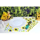 Ver imagem 5 de Jogo Americano Matelado Dupla Face 6 Peças - Flor de Girassol Arte & Tear Jogo Americano Dupla Face