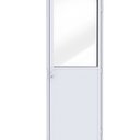 Ver imagem 1 de Porta de Alumínio de Giro Mista com Lambri e Vidro 215x85cm Lucasa Ideale Abertura Direita