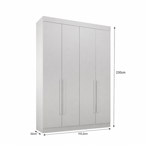 Módulo Guarda-Roupa 4 Portas 100% MDF Áurea - Arbo Design