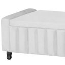 Ver imagem 4 de Calçadeira Baú Casal King Size Estofada Alicia Veludo Branco