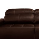 Ver imagem 4 de Sofá 3 Lugares Retrátil Reclinável Levi 250cm Couro Capuccino - Sallar Home