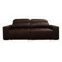 Ver imagem 1 de Sofá 3 Lugares Retrátil Reclinável Levi 250cm Couro Capuccino - Sallar Home