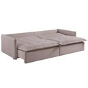 Ver imagem 3 de Sofá 3 Lugares Retrátil Dover Bege 220cm