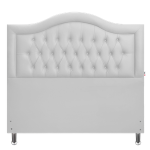 Cabeceira Queen 160 Cama Box Sophia Provençal Branco Corano com Pés Rbl