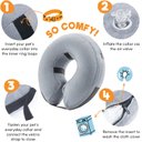 Ver imagem 4 de Bencmate Coleira Inflável Protetora para Pets Cinza (m)