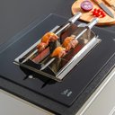 Ver imagem 3 de Churrasqueira a Gás de Embutir 2 Espetos Arke Vetro Glp Preto/inox