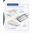 Ver imagem 5 de Churrasqueira a Gás de Embutir 2 Espetos Arke Vetro Glp Preto/inox