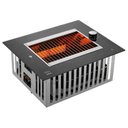Ver imagem 2 de Churrasqueira a Gás de Embutir 2 Espetos Arke Vetro Glp Preto/inox