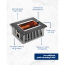 Ver imagem 4 de Churrasqueira a Gás de Embutir 2 Espetos Arke Vetro Glp Preto/inox