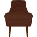 Ver imagem 5 de Puff Recamier Decorativo com Tachas 160 Cm Santorini Veludo Marrom - Lyam Decor