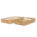 Ver imagem 3 de Bandeja Decorativa Rustica em Rattan 41cm