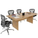 Ver imagem 5 de Mesa de Reunião para Escritório Grande Amêndoa