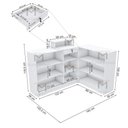 Ver imagem 5 de BALCÃO CAIXA ATENDIMENTO COM GAVETA M465.B (LOJA, RECEPÇÃO) MUNDI MOVEIS