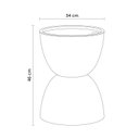 Ver imagem 2 de Mesa de Apoio Jardim Orgânica 34cm Moderna Tempo Rivatti