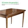 Mesa de Madeira Retangular com 6 Cadeiras para Apartamento Pequeno - 2