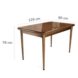 Mesa de Madeira Retangular com 6 Cadeiras para Apartamento Pequeno - 3