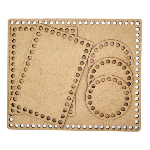 Base para Crochê Medidas para Kit Higiene Mdf Cru