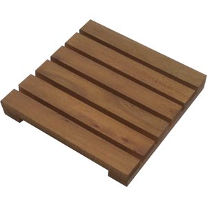 Deck de Madeira Modular 30x30 Cm Réguas 4 Cm com Pintura Neonx:osmocolor Castanho Uv Deck