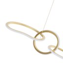 Ver imagem 5 de Pendente Moderno Led Zena 1,20m 67w 3000k Ouro Nordecor