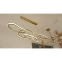 Ver imagem 2 de Pendente Moderno Led Zena 1,20m 67w 3000k Ouro Nordecor