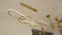 Ver imagem 2 de Pendente Moderno Led Zena 1,20m 67w 3000k Ouro Nordecor