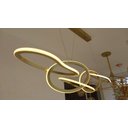 Ver imagem 3 de Pendente Moderno Led Zena 1,20m 67w 3000k Ouro Nordecor