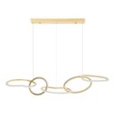 Ver imagem 1 de Pendente Moderno Led Zena 1,20m 67w 3000k Ouro Nordecor