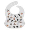 Babador de Silicone Branco Animais Rainbow & Iris - 1