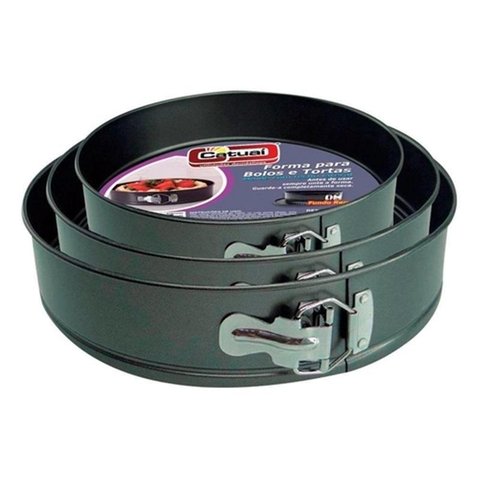 Jg de Formas C/fundo Removível 24/26/28cm Ingá Import 126550