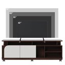 Ver imagem 3 de Rack Bancada Jurerê 1.8 Nogueira Real Offwhite Matte – Colibri