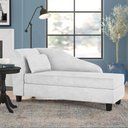 Ver imagem 2 de Recamier Diva França 1,40m Suede Branco - Inova Decor
