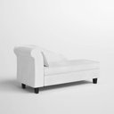 Ver imagem 5 de Recamier Diva França 1,40m Suede Branco - Inova Decor