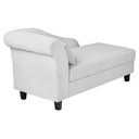 Ver imagem 4 de Recamier Diva França 1,40m Suede Branco - Inova Decor