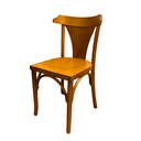 Ver imagem 7 de Cadeira Fixa Italia de Madeira Maciça Mel:mel