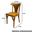 Ver mais imagens de Cadeira Fixa Italia de Madeira Maciça Mel:mel