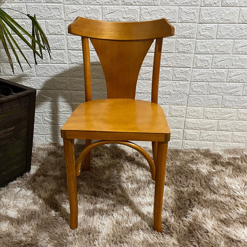 Cadeira Fixa Italia de Madeira Maciça Mel:mel