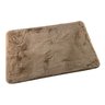 Tapete para Banheiro Antiderrapante Macio Saída de Banho 60x40cm Bege - 1