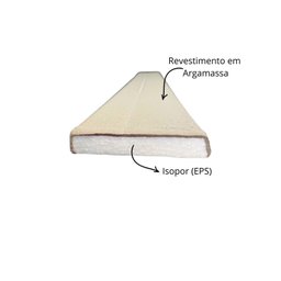 Moldura Externa em Isopor (eps) com Revestimento Cimentício 2x10 Cm (kit 10 Unidades) - 2 Moldura Externa em Isopor (eps) com Revestimento Cimentício 2x10 Cm (kit 10 Unidades) - 2
